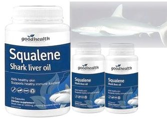 深海ザメ肝油シャークオイル Squalene1000mg 70caps