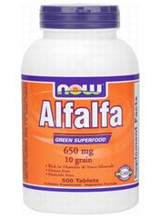 アルファルファ(Alfalfa) 650mg 250tabs 500 tabs