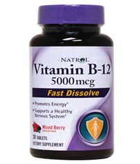 ビタミンB12ディゾーブ(VitaminB12 Dissolve)5000mcg 30tabs