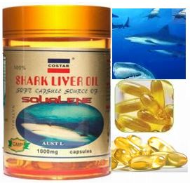 深海サメ肝油/シャーク・リバーオイル(Shark Liver Oil)1000mg 360caps
