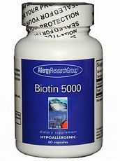 ビオチン(Biotin) 5000μg 60caps