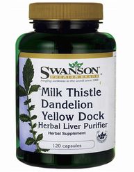 ミルクシスル・ダンデリオン+イエロードッグ(MilkThistle Dandelion & Yellow Dock) 120caps